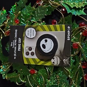 Disney 🎁 Tim Burton's Nightmare B4 Christmas Phone Grip by SpinPop New in Pkg